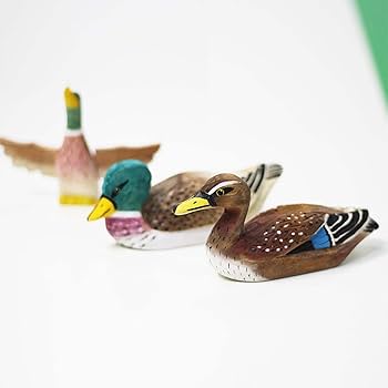 【美品】トリ　カモ　木彫　オブジェ　置物　インテリア　工芸品　美術品　A1026 Yahoo!オークション -「鴨」(木工、竹工芸) (工芸品)の落札相場